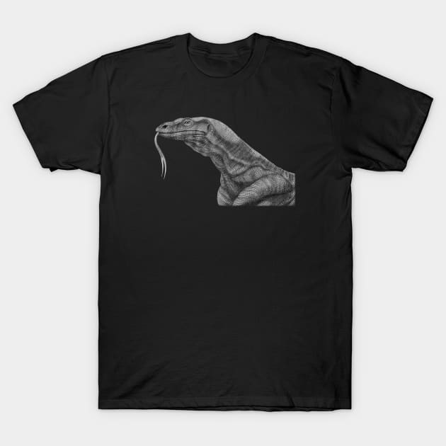 Komodo dragon T-Shirt by Tim Jeffs Art